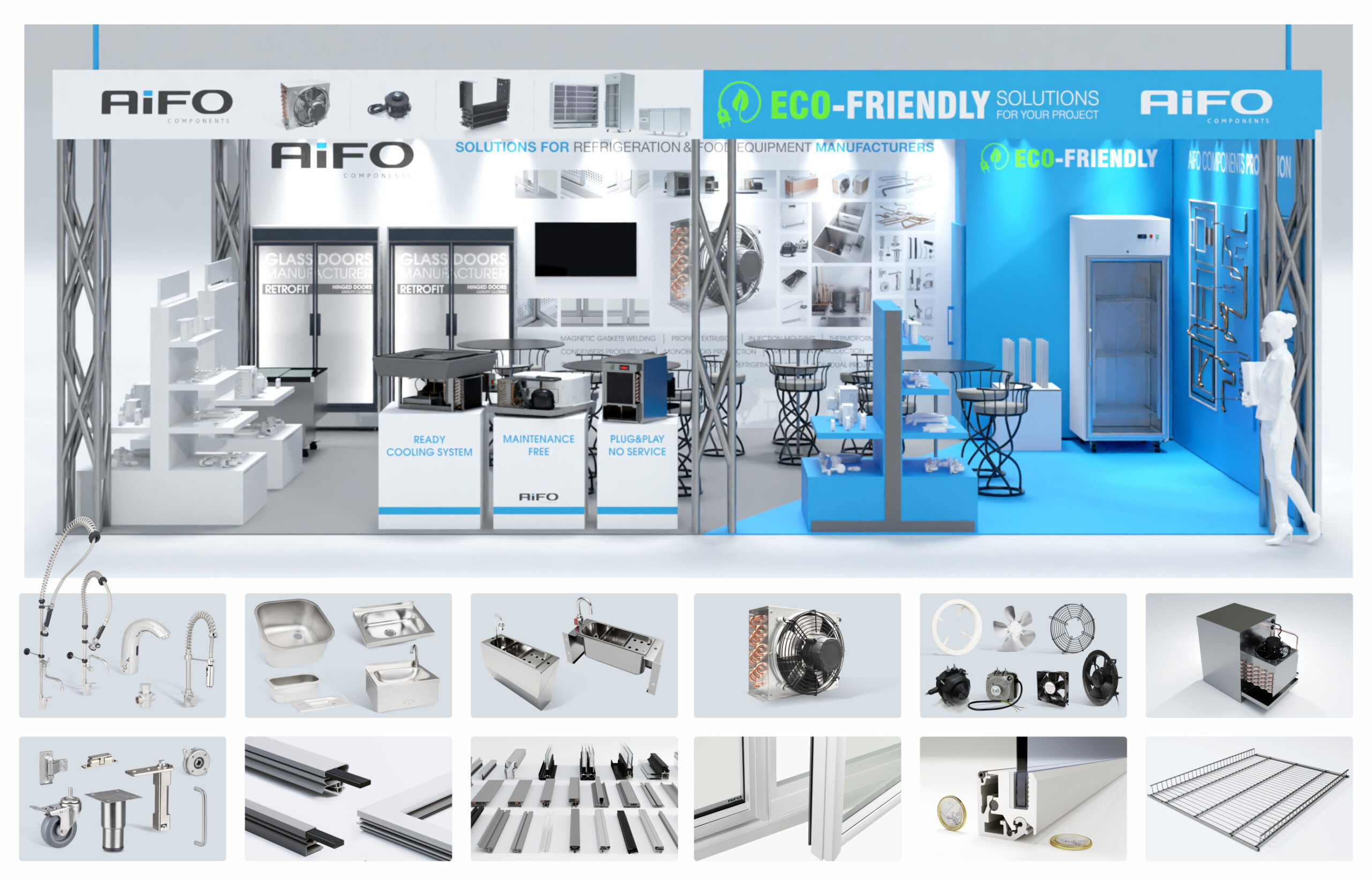 AiFO Components at trade fairs in 2023