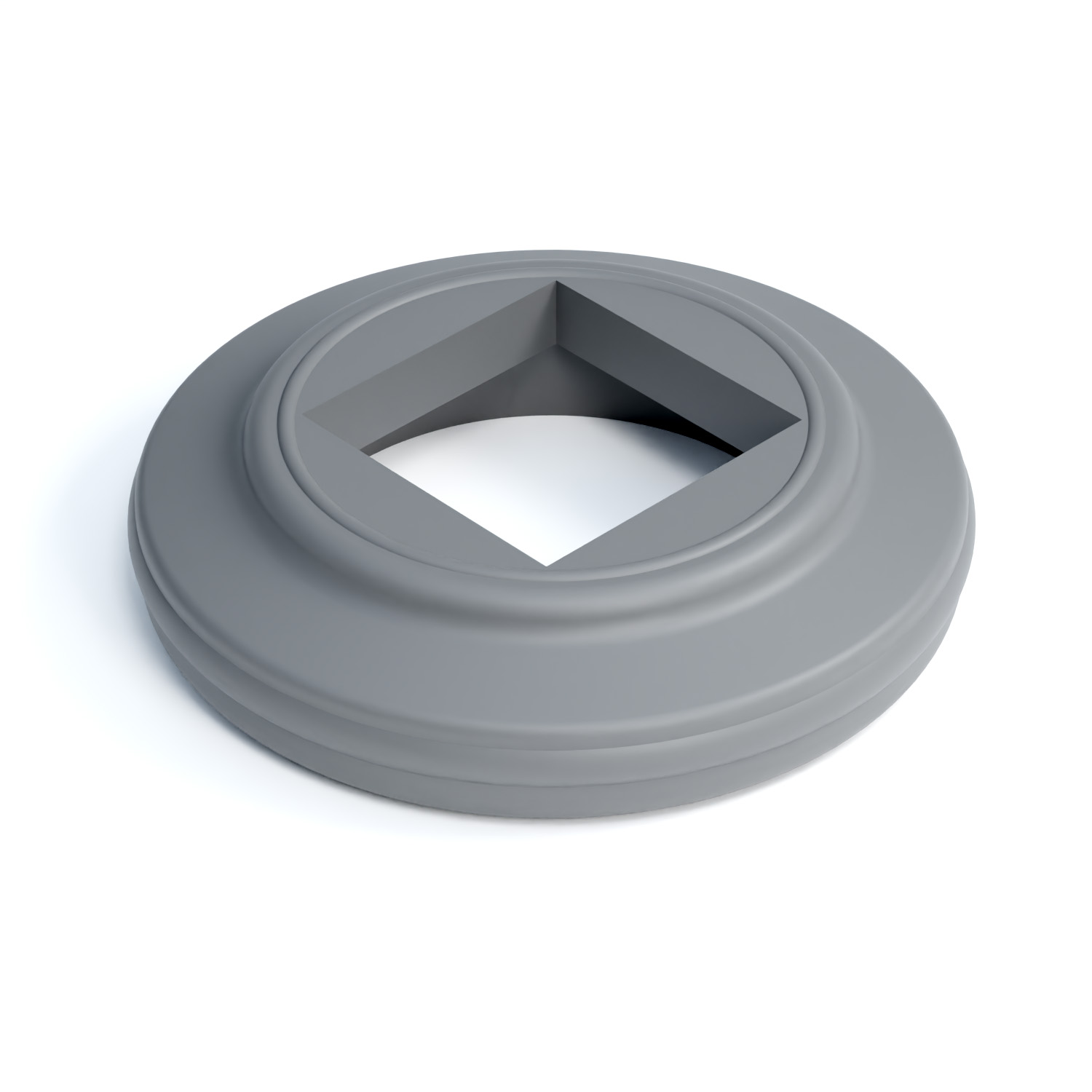 odbojnik okrągły (40x40 mm, RAL7040) KPW-PGR 40x40 szary