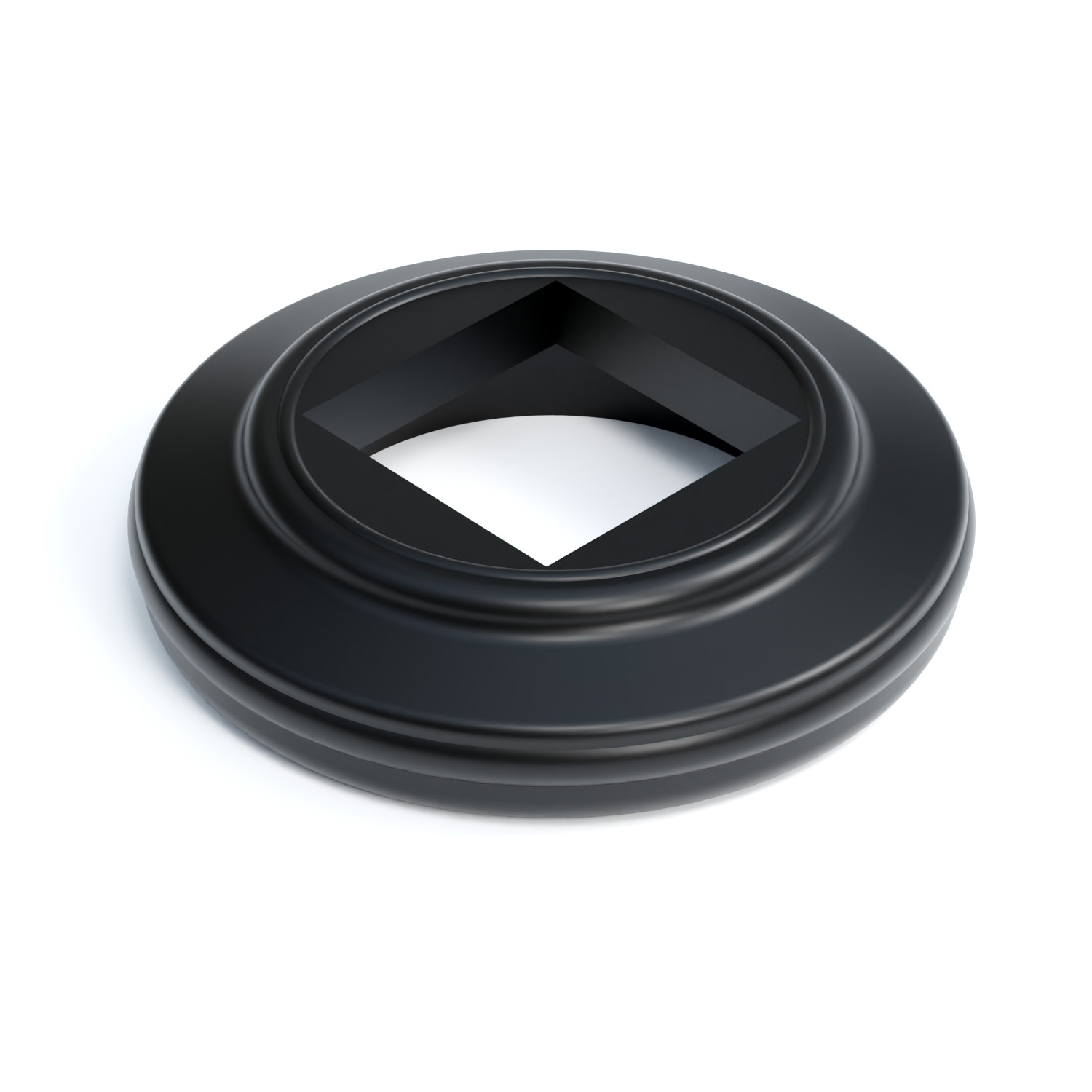 odbojnik okrągły (40x40 mm, RAL9005) KPW-PGR 40x40 czarny