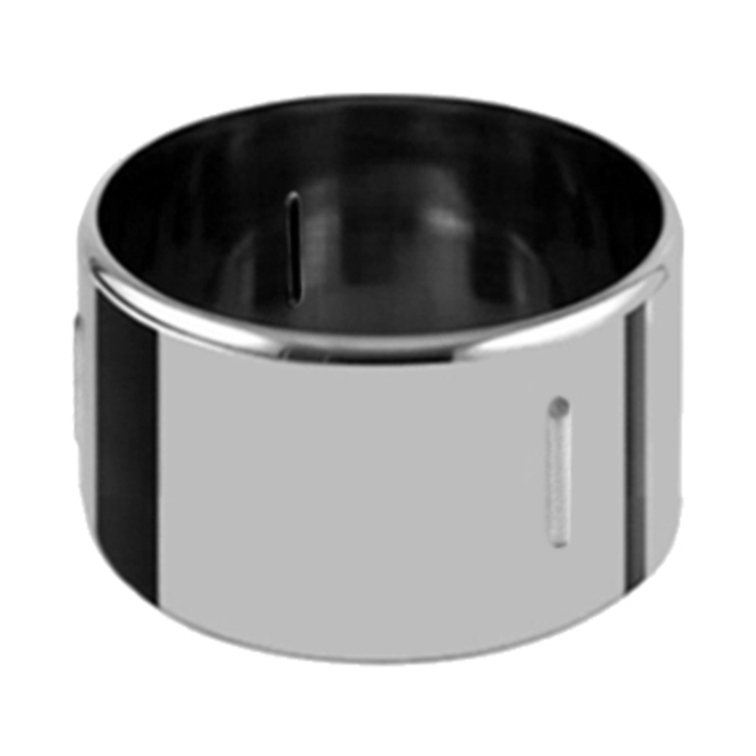 kuweta okrągła do lodów O200x128 mm (inox) antyrotacyjna KP-CP-20-125AR