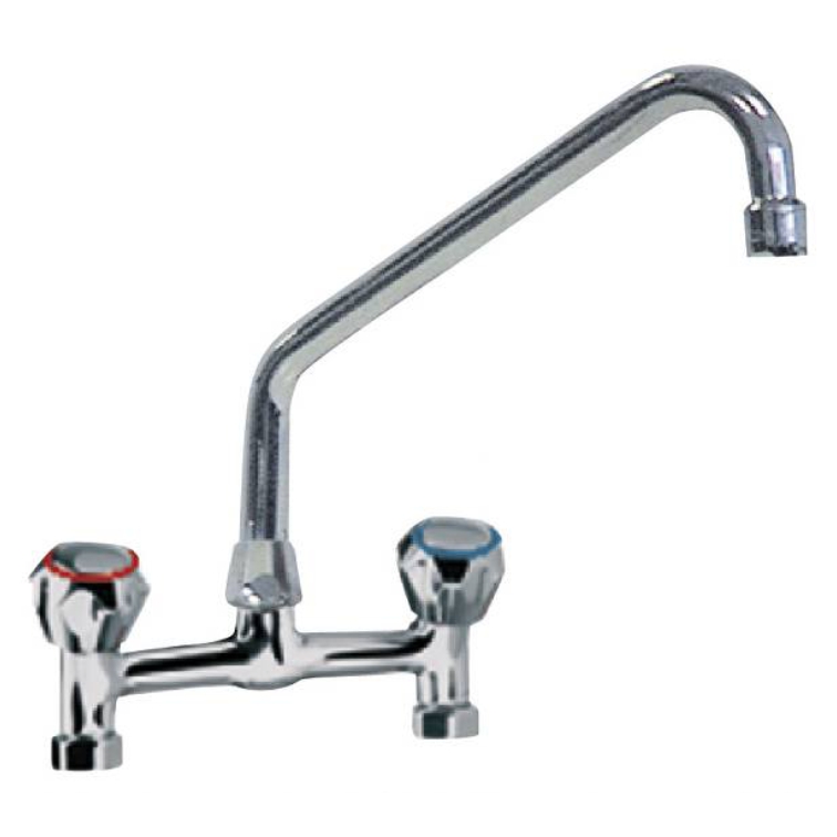 kran mieszający dwuotworowy (wylewka L=300 mm, 1/2") AG-BD30