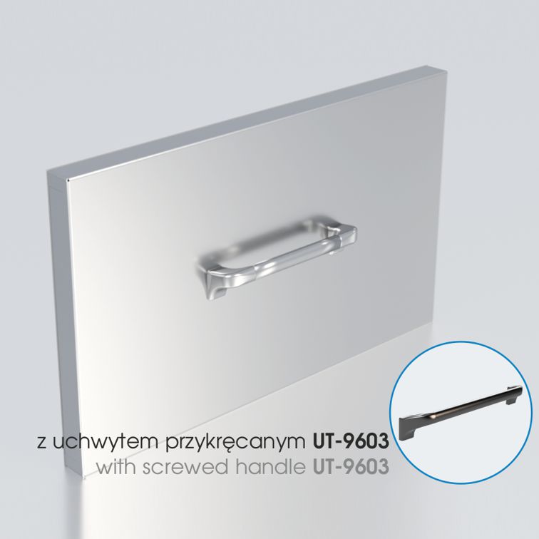 drzwi uchylne izolowane – inox DF-PS4