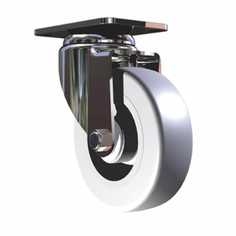 zestaw kołowy Ø100 mm (guma/inox) KJ-O-6006