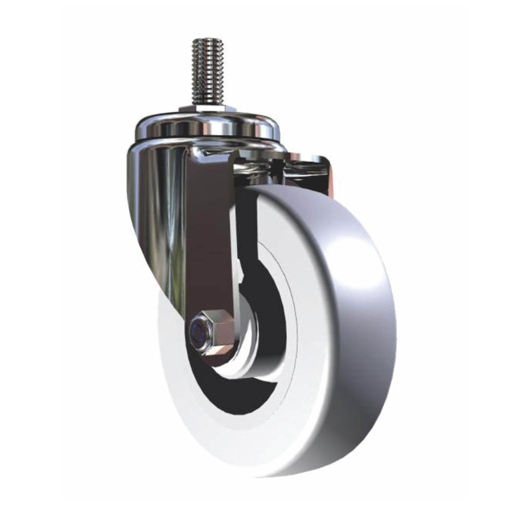 zestaw kołowy Ø100 mm (guma/inox) KJ-O-6007