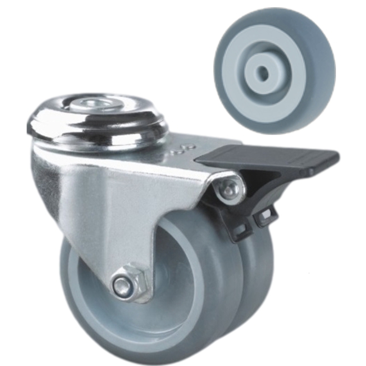 zestaw kołowy z hamulcem Ø50 mm KJ-ZLC-29G