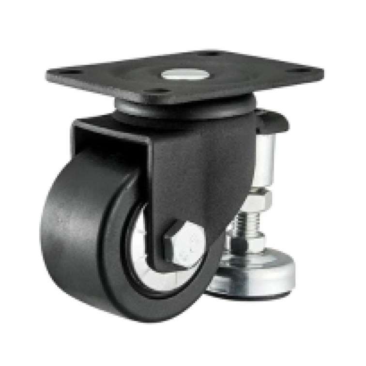 zestaw kołowy ze stopą Ø50 mm (nylon/stal malowana proszkowo) KJ-O-LPS-50