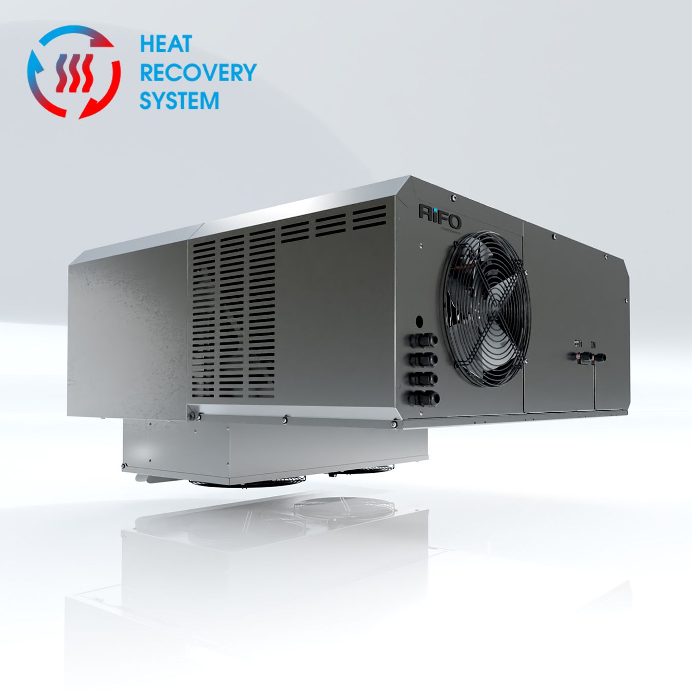 monobloki do komór chłodniczych (R290, -5°C / +5°C) – sufitowy, waterloop MBP-KOS-M-SW