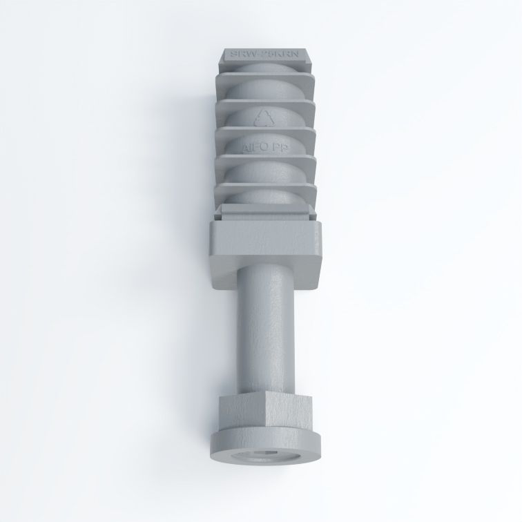 noga regulowana (25x25 mm) SRW-25KRN RAL7045 szara | WZÓR ZASTRZEŻONY
