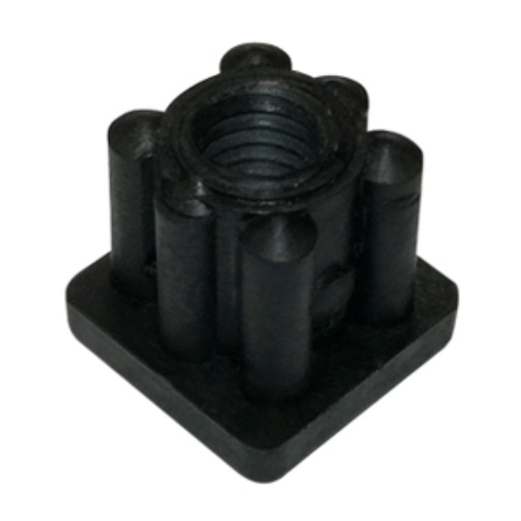 zaślepka gwintowana na profil kwadratowy (20x20 mm, M10) SR-ZG20x20 czarna