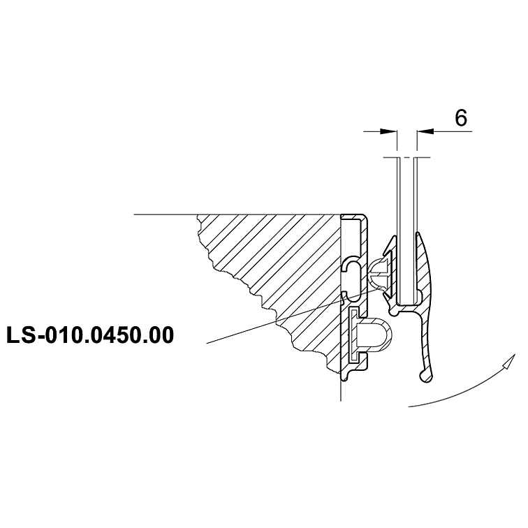 uszczelka silikonowa LS-010.0450.00 (100m)