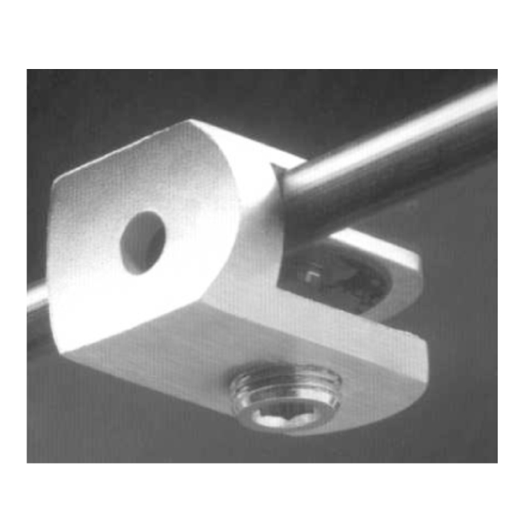 uchwyt do szkła pod rurę Ø33,7 mm (gr. 4-10 mm) szlif BL-3321R
