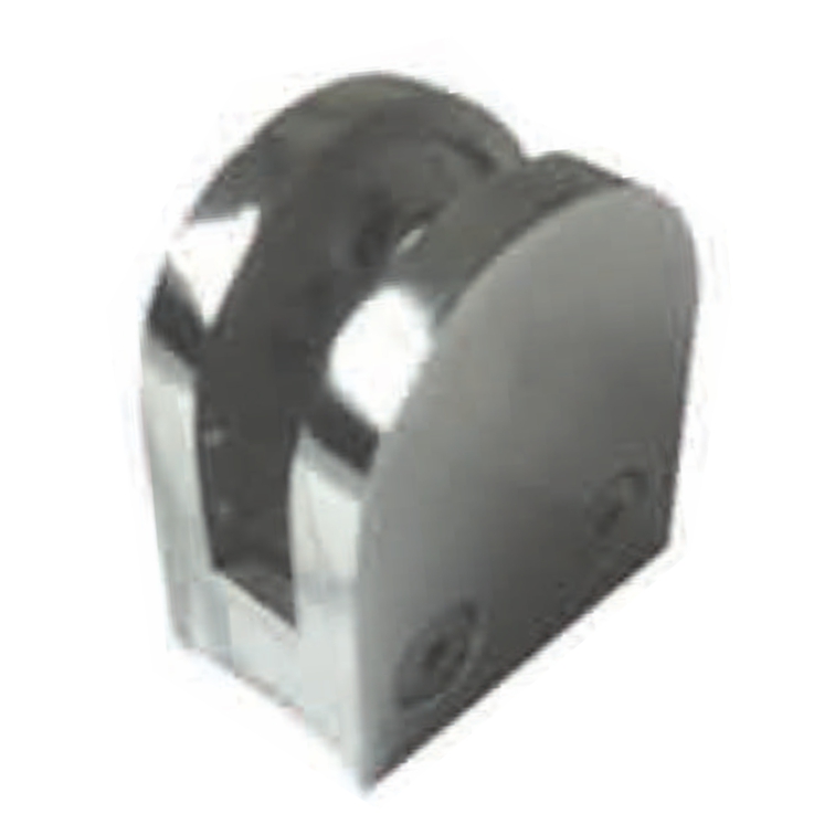 uchwyt do szkła pod rurę Ø42,4 mm lub Ø50,8 mm (gr. 10-12 mm) AISI-316 poler BL-5955R