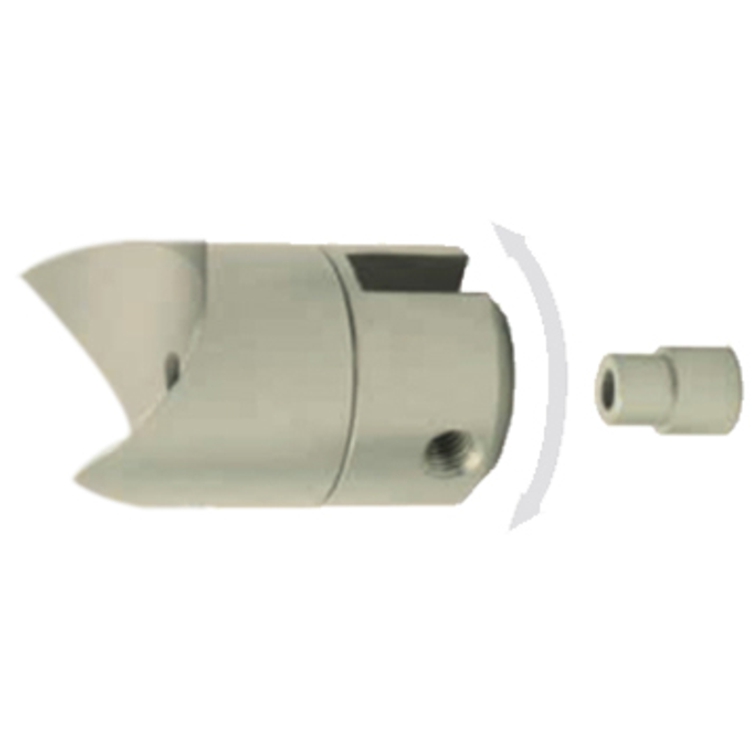uchwyt obrotowy do szkła pod rurę (Ø28 mm) aluminium BL-FBR-28P