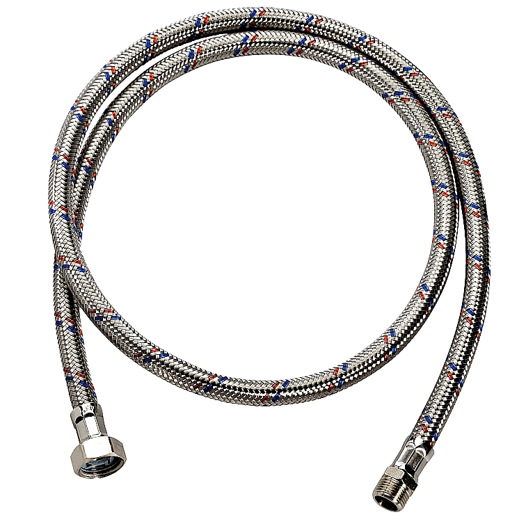 wąż w oplocie ze stali nierdzewnej (1/2"x3/8", L=1,3 m) AG-3X00