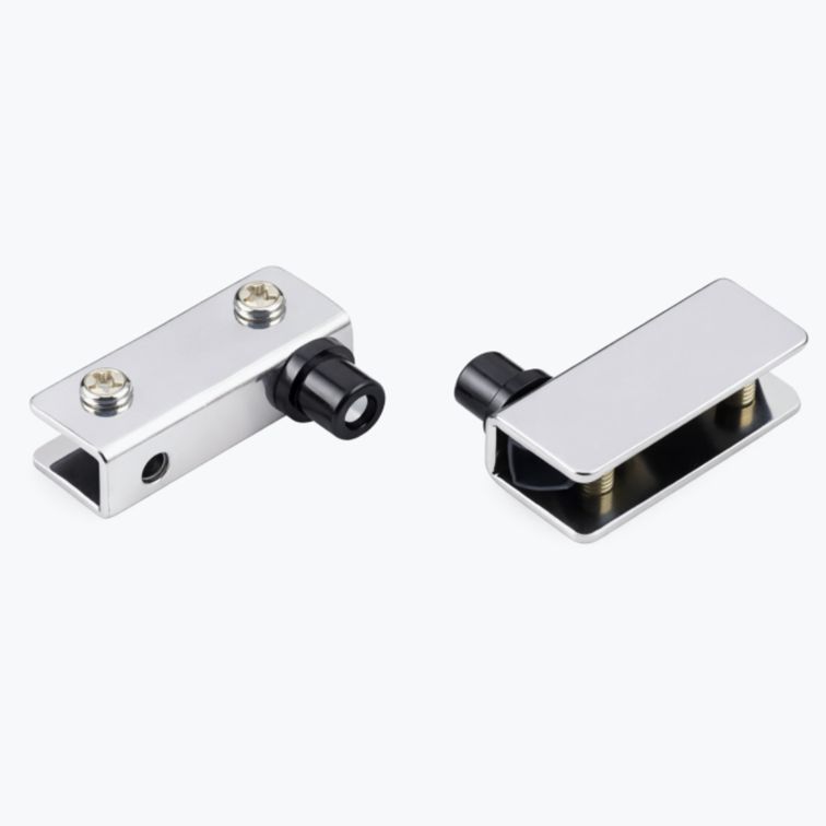 zawias do szyby (gr. 5 mm, górny i dolny, zestaw ZW-11560L + ZW-11560P) ZW-11560 SET