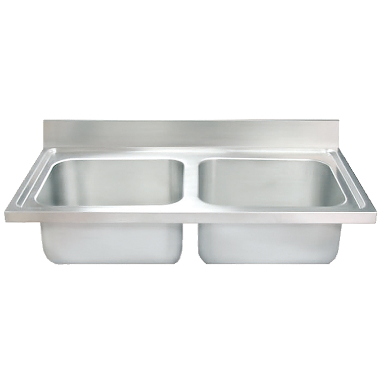 zlew gastronomiczny 1000x600 mm (2 komory 400x400x250 mm) KZ-100604425/2
