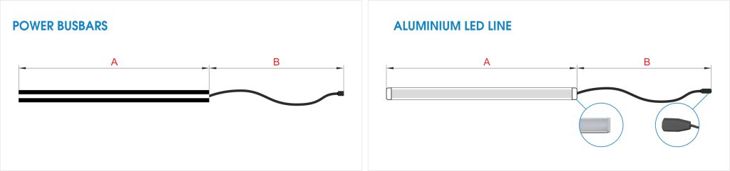 Rails conducteurs et bandes LED en aluminium