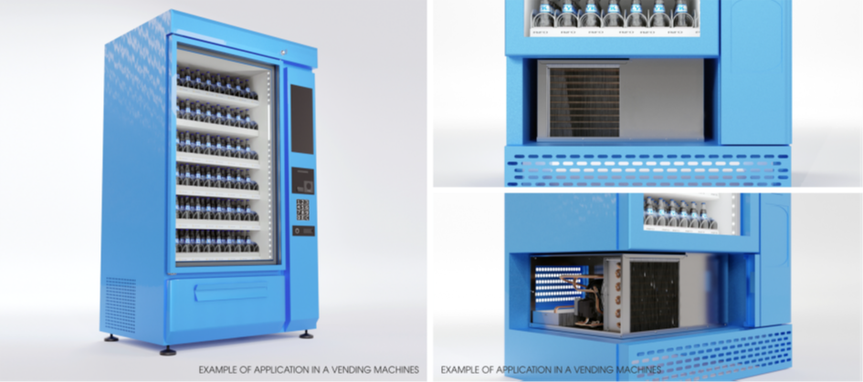 Exemple d'utilisation d'un monobloc dans un distributeur automatique