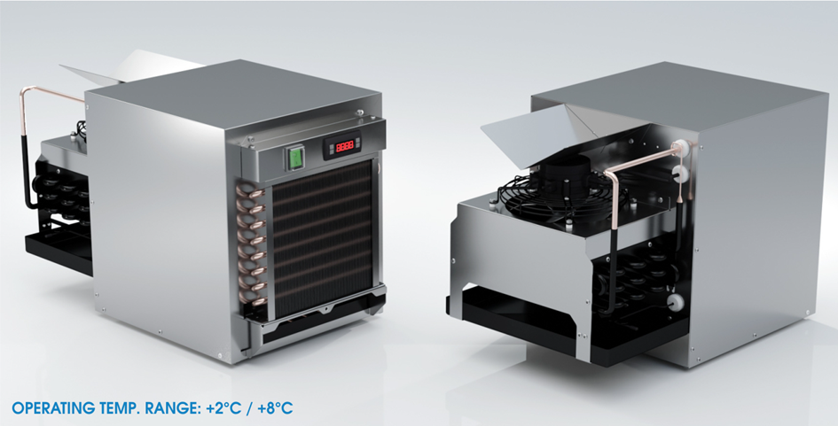 Monoblock for a cooling table (MB-ST)